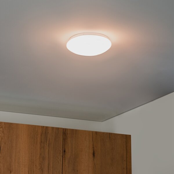 Moderna stropna svjetiljka bijela 26 cm s uključenom LED - Iene