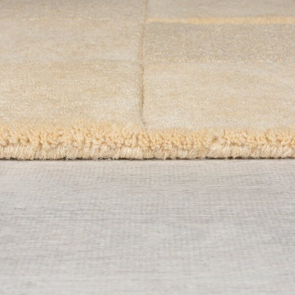 Bež vuneni tepih 230x160 cm Checkerboard - Flair Rugs