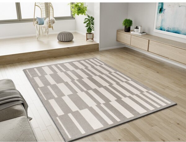 Krem/smeđe-sivi tepih 80x150 cm Baresa – Universal