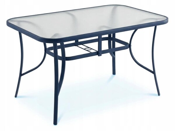 Vrtni blagovaonski stol 150 x 90 cm sa staklenom površinom Bež