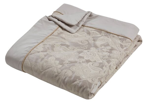 Bež prošiven prekrivač od jacquarda 240x260 cm Opulent Jacquard – Catherine Lansfield