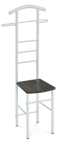 Stalak za odjeću Emergencias (crni hrast + bijela)