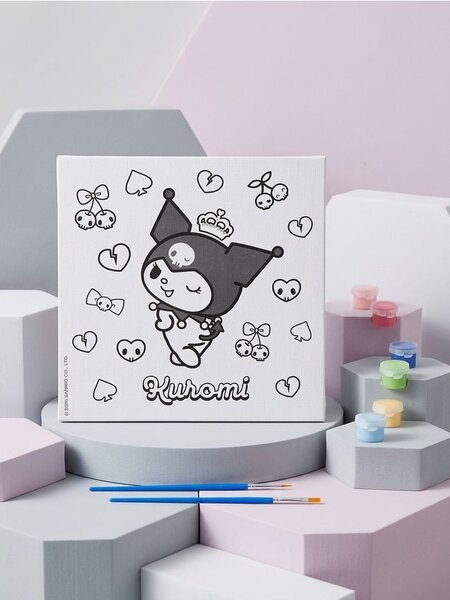 Sinsay - Set za slikanje na platnu s bojama i kistom 8 pack Kuromi