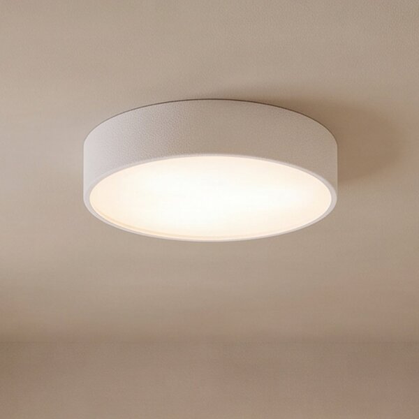 TEMAR LIGHTING Stropna svjetiljka Cleo 400, IP54, Ø 40 cm bijela, prigušiva, Bijela, Dnevni boravak/blagovaonica, Metal