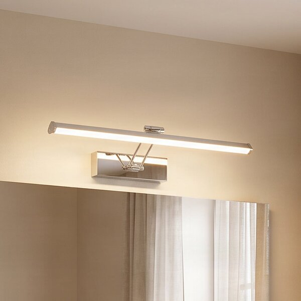 Lindby Sanya LED svjetiljka za ogledalo, 60 cm, Metalik, kupaonica, Metal