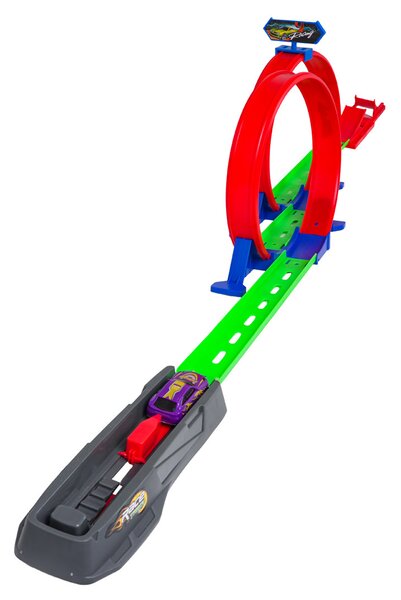 Staza s dvostrukom petljom 128 cm s autićem