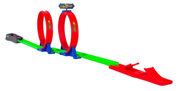 Staza s dvostrukom petljom 128 cm s autićem