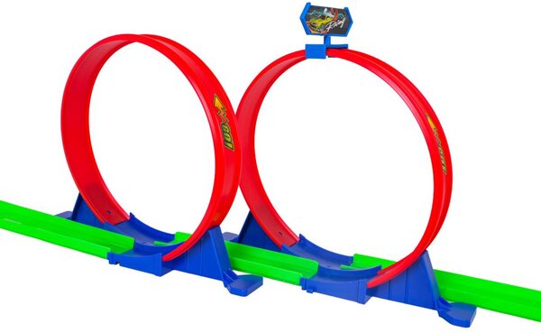 Staza s dvostrukom petljom 128 cm s autićem