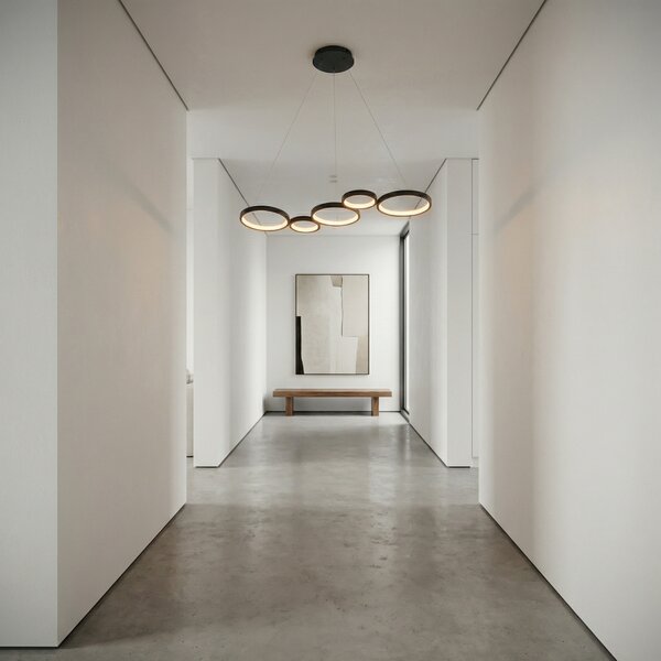 VISEĆA STROPNA LAMPA APP1923-CP BLACK