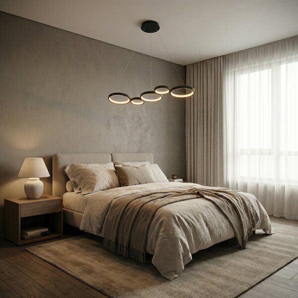 VISEĆA STROPNA LAMPA APP1923-CP BLACK