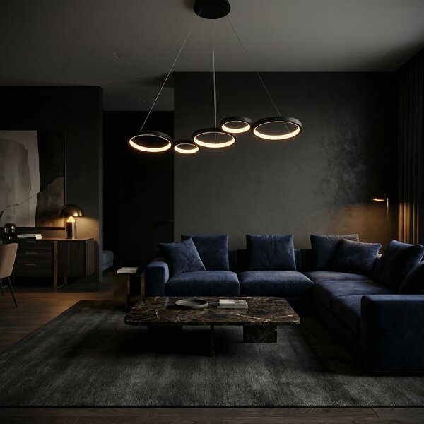 VISEĆA STROPNA LAMPA APP1923-CP BLACK