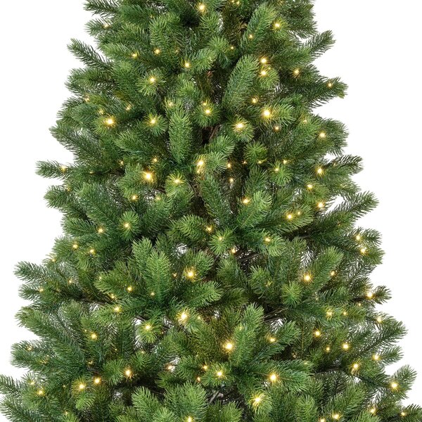 Umjetno božićno drvce Kenmore 210 cm s LED lampicama - Sa lampicama - 111 do 130cm - visina 210 cm