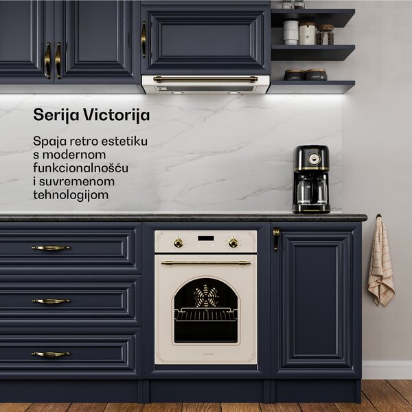 Klarstein Victoria napa na izvlačenje, elegantna, retro inspirirana, bezvremenska EEC A++ 359 m³/h 60 cm