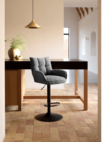 Sive barske stolice u setu podesive visine 2 kom Marilla – Unique Furniture