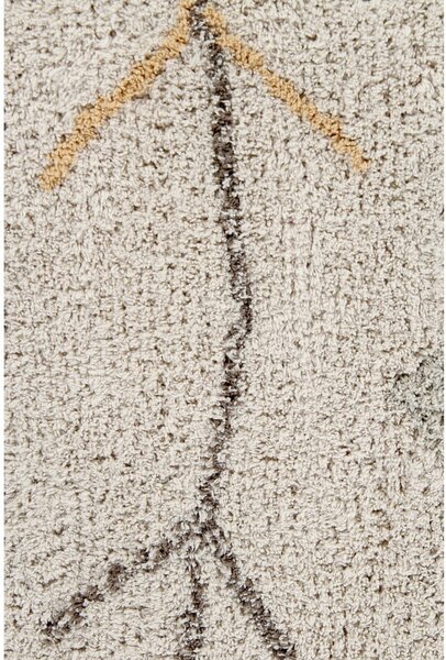 Bež periv/ručno rađen pamučan tepih 140x200 cm Kaarol Earth – Lorena Canals