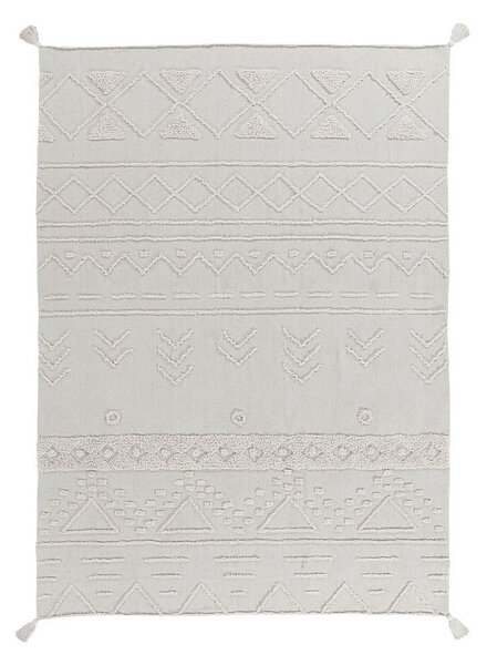 Bijeli periv/ručno rađen pamučan tepih 200x300 cm Tribu Natural – Lorena Canals