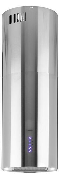 Klarstein Beretta, otočna napa, Ø35cm, recirkulacija, 519m³/h, LED, nehrđajući čelik