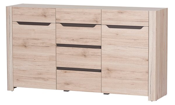 Komoda Dessum 10 (hrast sanremo + smeđa)
