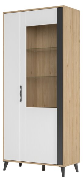 Zondo.hr Vitrina Mussun 12 (američki orah + bijela mat + grafit mat). Akcija -20%. 1068197