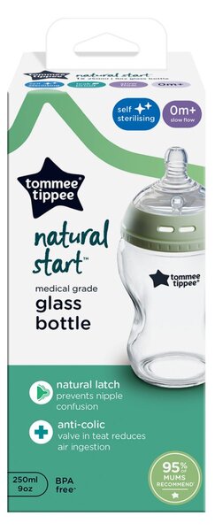 TOMMEE TIPPEE staklena bočica CTN 250 ml
