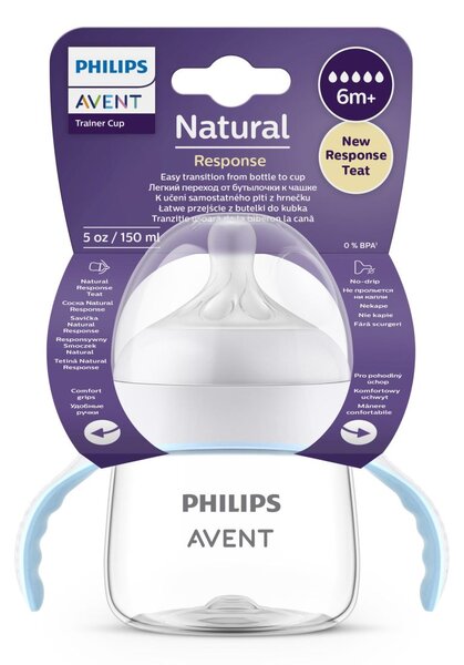 AVENT plastična bočica s ručkama 125ml Natural Response