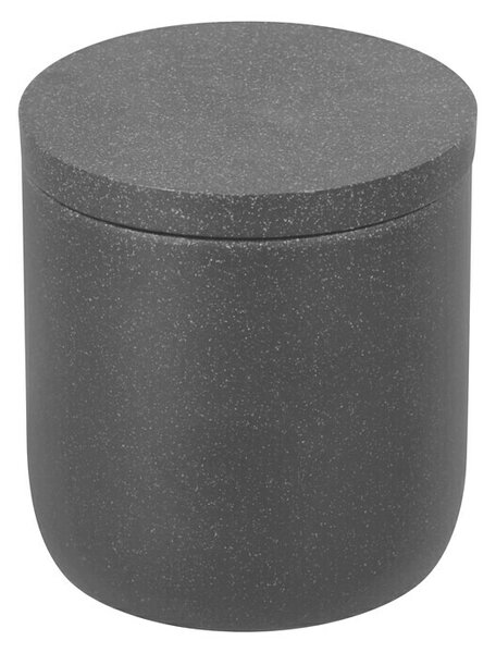 Camargue Spremnik za štapiće za uši Stone (Poliesterska smola, Antracit, Visina: 9,2 cm)