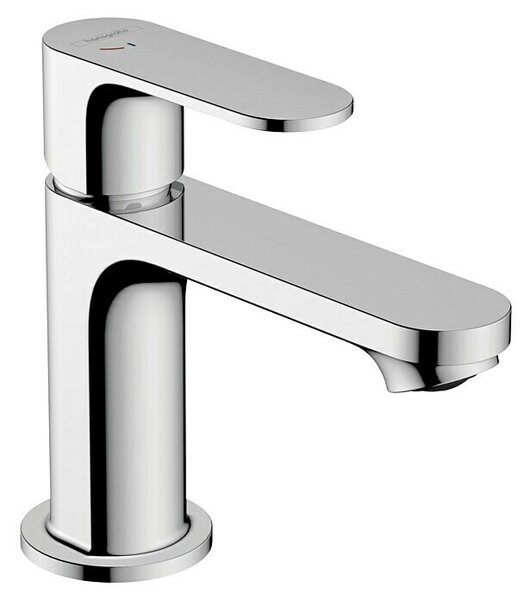 Hansgrohe Rebris S Slavina za umivaonik 80 CoolStart (Krom, Dužina do izljeva slavine: 14,7 cm, Oprema slavine: Šipka za povlačenje)