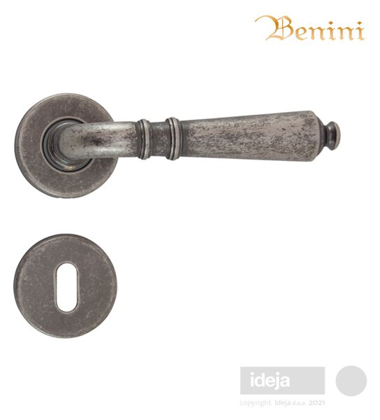 Kvaka Aida Deco nikal <span>rozeta ključ, cilindar ili wc</span> Ključ