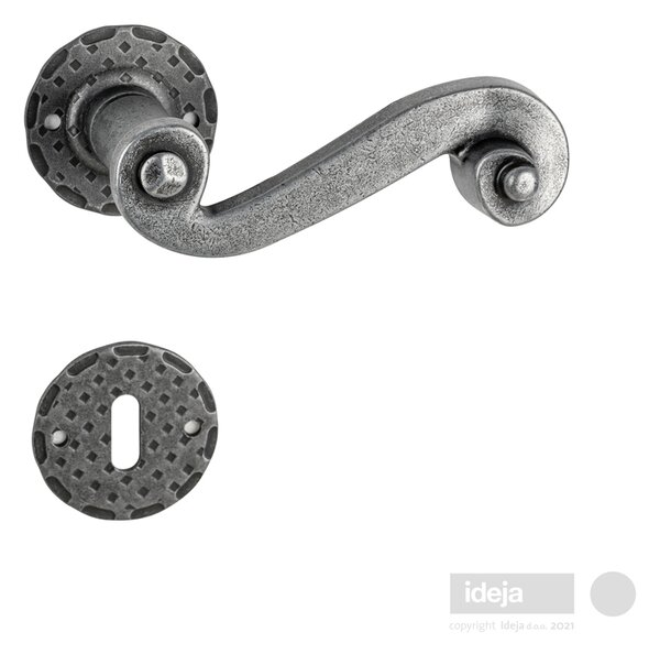 Kvaka kovana Dolomiti <span>rozeta ključ ili cilindar</span> Ključ