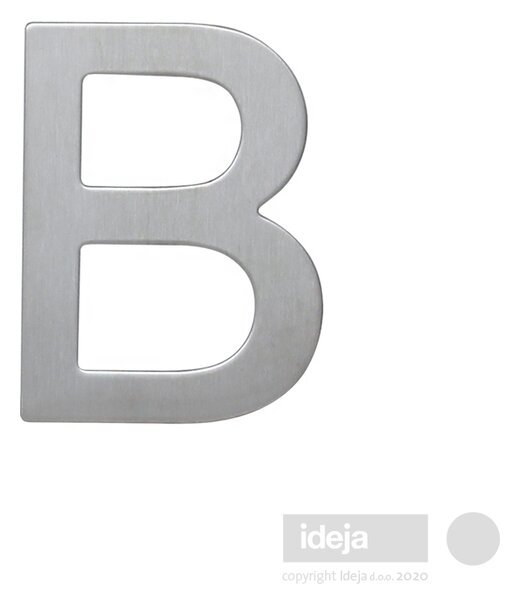 Slovo "B" inox samoljepivo za vrata