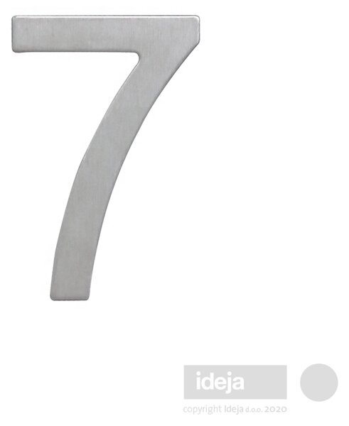 Broj "7" inox samoljepivi za vrata