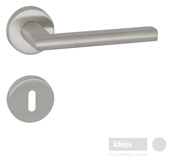 Kvaka Ice brušeni inox <span>rozeta ključ, cilindar ili wc</span> Ključ