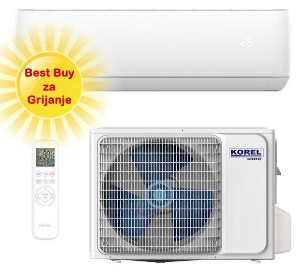 KOREL KLIMA UREĐAJ 2,7kW KSAJA-09DCEG - URBAN PLUS, za prostor do 30m2, A++ energetska klasa, Wi-Fi, R32