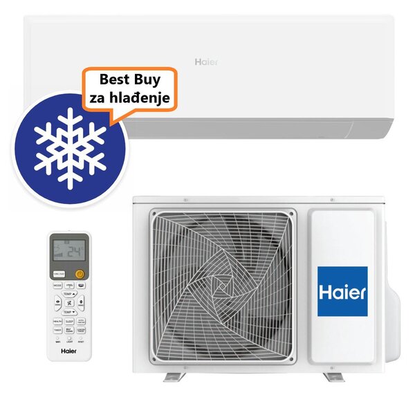 HAIER KLIMA UREĐAJ 2,7 kW AS25RBAHRA-PL/1U25YESFRA-3 - Revive Plus, za prostor do 25m2, A++ energetska klasa