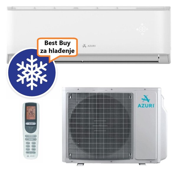 AZURI KLIMA UREĐAJ 3,2kW AZI-WA35VH - Nora Premium Inverter, za prostor do 35m2, A++ energetska klasa, Wi-Fi, R-32