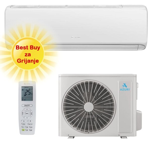 AZURI KLIMA UREĐAJ 2,7kW AZI-WM25VA - Naturalux Inverter, za prostor do 25m2, A++ energetska klasa, Wi-Fi, R-32