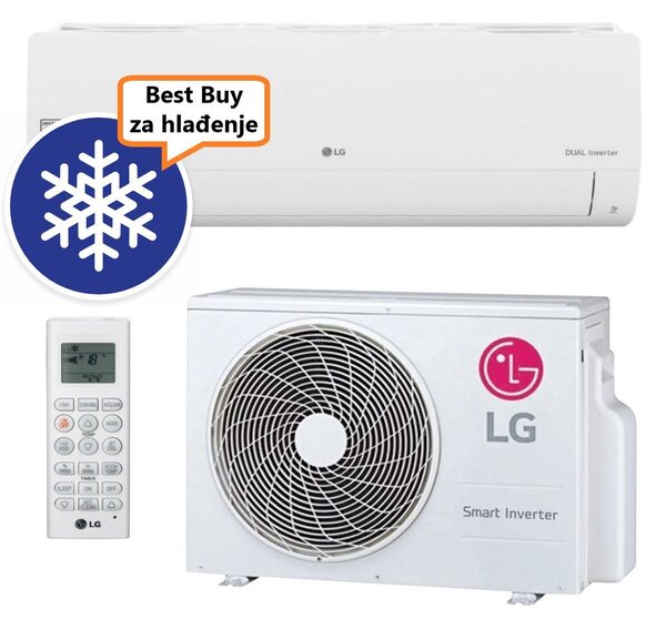 LG KLIMA UREĐAJ 3,5kW S12EC - DUAL INVERTER Wi-Fi, za prostor do 35m2, A++ energetska klasa, R32