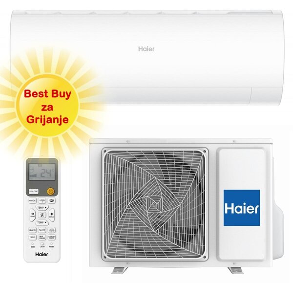 HAIER KLIMA UREĐAJ 2,7kW AS25PBPHRA/1U25YEPFRA - Pearl Premium, za prostor do 30m2, A+++ energetska klasa