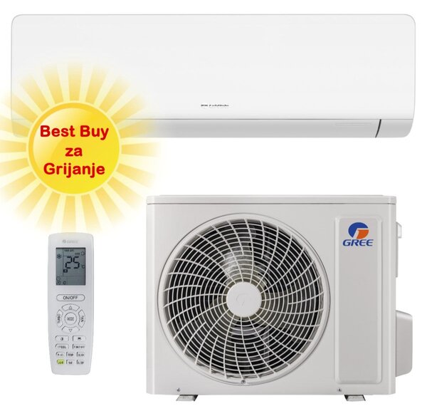 GREE KLIMA UREĐAJ 2,7kW GWH09AWAXB - Cosmo Regular, za prostor do 30m2, R32, A++ energetska klasa