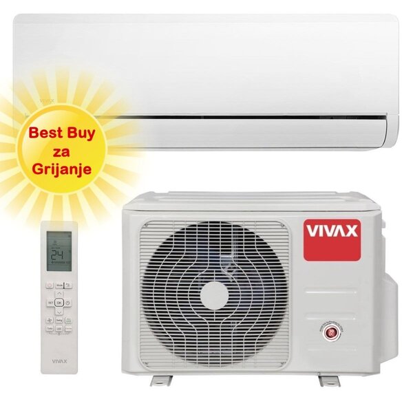 Vivax klima uređaj 3,52kW ACP-12CH35AEHI - H+ design, bijela, za prostor do 35m2, A+++ energetska klasa