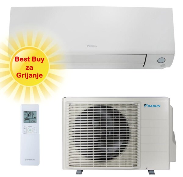 DAIKIN KLIMA UREĐAJ 2 kW - FTXM20A/RXM20 - Perfera, za prostor do 20m2, A+++ energetska klasa, R-32