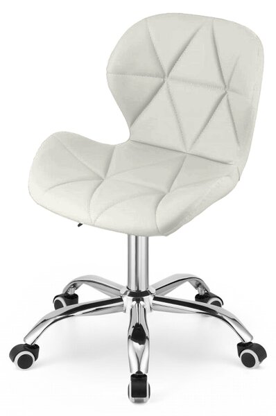 Bijela uredska stolica AVOLA VELVET