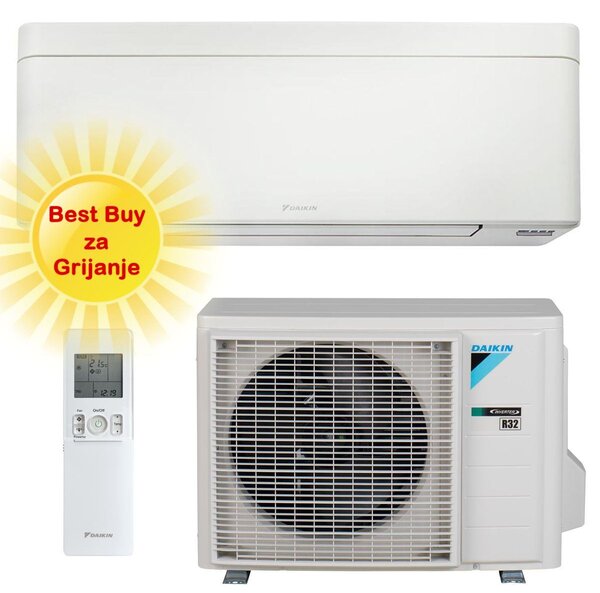 DAIKIN KLIMA UREĐAJ 2kW FTXA20CW/RXA20A - Stylish, za prostor do 20m2, A+++ energetska klasa, R-32