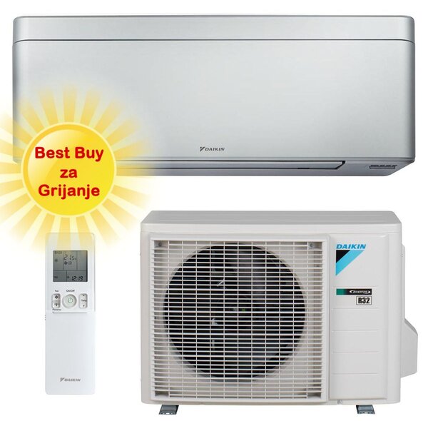 DAIKIN KLIMA UREĐAJ 2kW FTXA20CS/RXA20A - Stylish, za prostor do 20m2, A+++ energetska klasa, R-32