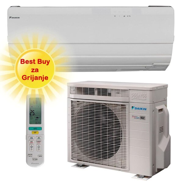 DAIKIN KLIMA UREĐAJ 2,5 kW FTXZ25N/RXZ25N - Ururu sarara, za prostor do 25m2, A+++ energetska klasa, R-32