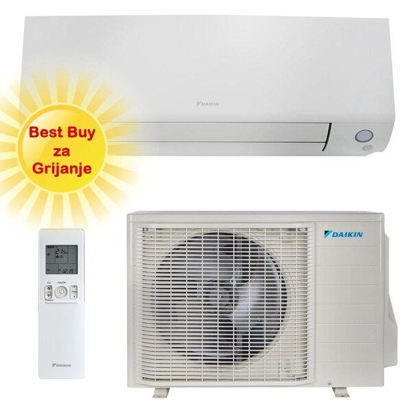 DAIKIN KLIMA UREĐAJ 3kW FTXTM30A/RXTM30A - Perfera (optimizirana za grijanje), za prostor do 30m2, A+++ energetska klasa, R-32