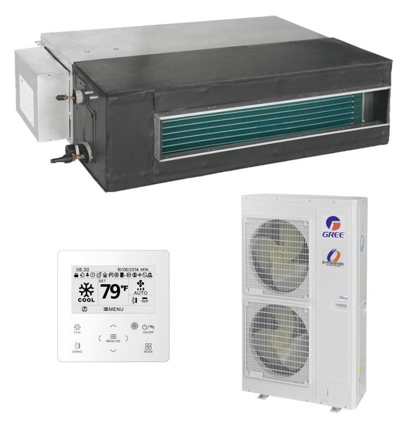 Gree kanalni klima uređaj 13,4kW GUD140PHS(A-S)/GUD140W(NhA-S), za prostor do 135m2, A++ energetska klasa