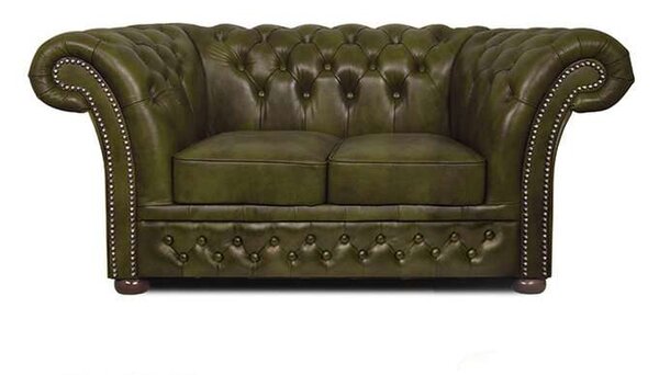 Chesterfield Dvosjed Winfield Basic Luxe Leather | 2-sjedišta | Moss Green