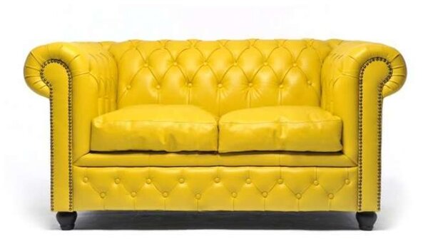 Chesterfield Dvosjed Original Leather | 2-sjedišta | Yellow