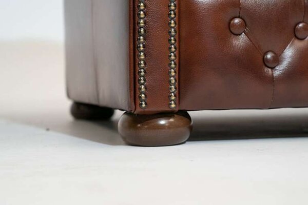 Chesterfield Garnitura First Class Leather | 5-sjedišta | Cloudy Brown Old